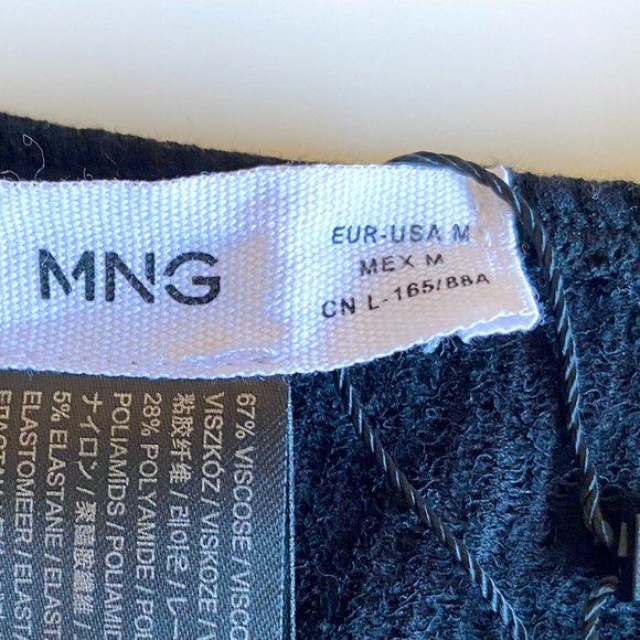 Mango Black Ribbed Bodysuit - Picture 12 of 15